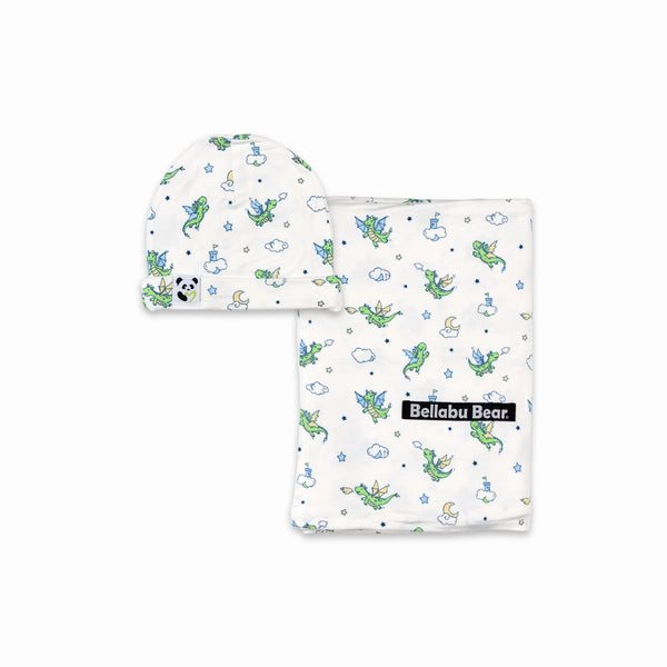 dragon-bamboo-swaddle-beanie-set-Bellabu Bear at Sophia's Style-1